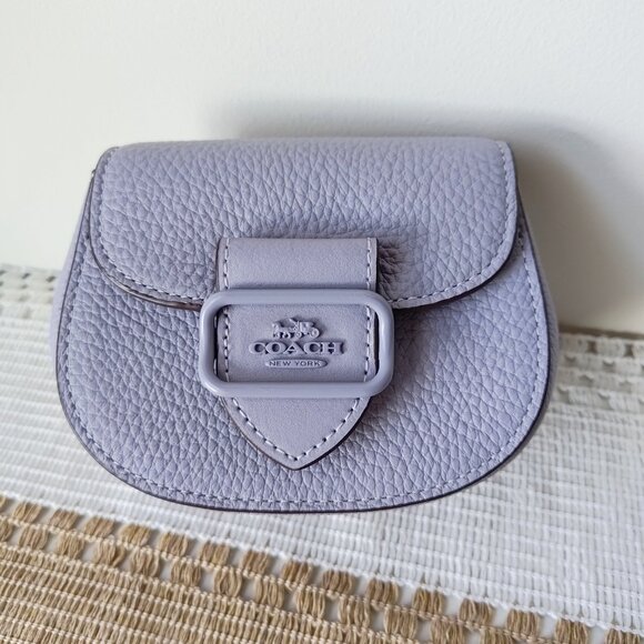 Coach Light Purple Leather Crossbody Bag - Picture 1 of 12